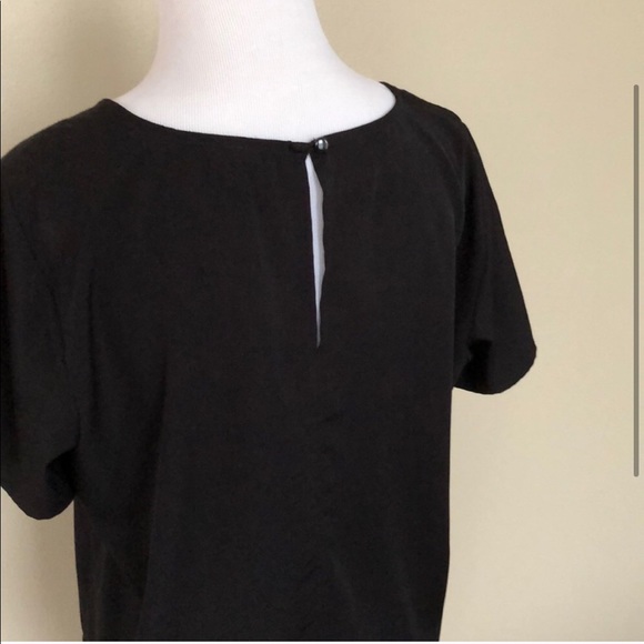Pleione Split Back Black Blouse - Picture 2 of 6